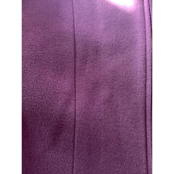 Harve Bernard full zip jacket sweater wool cashmere womens size medium 8 purple - Picture 5 of 7